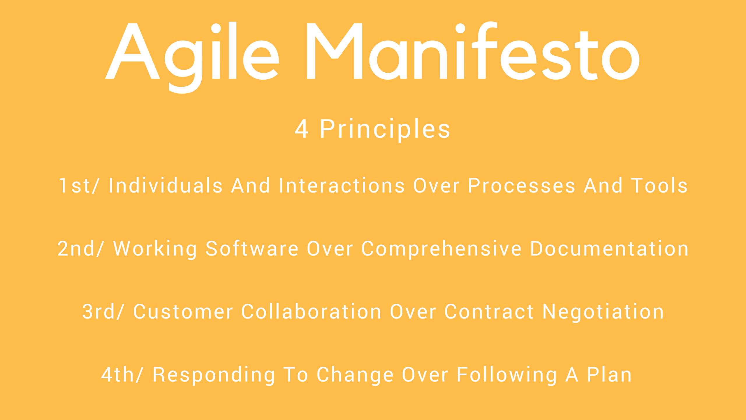 Agile Manifesto explanation