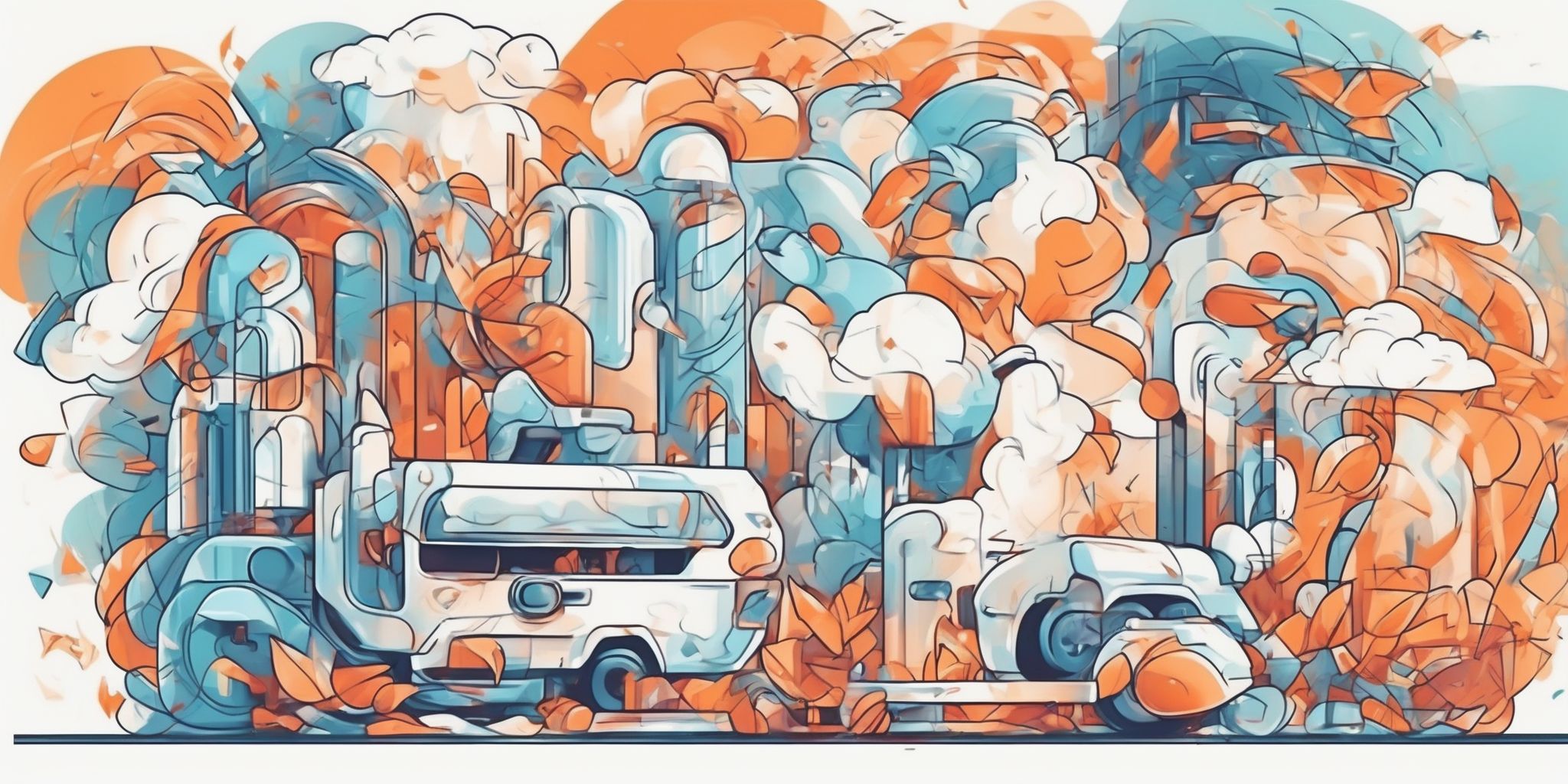 Game changer in illustration style with gradients and white background