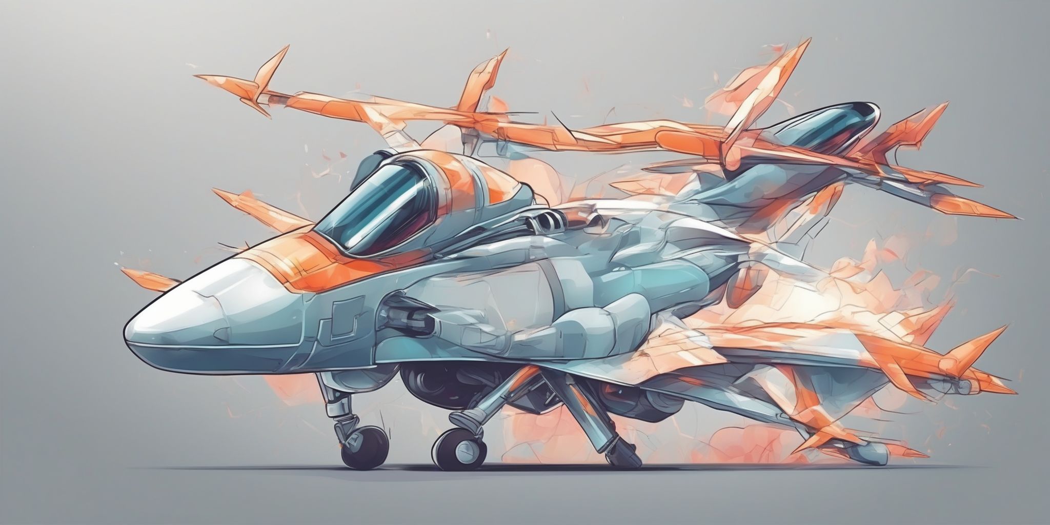 Secret weapon in illustration style with gradients and white background