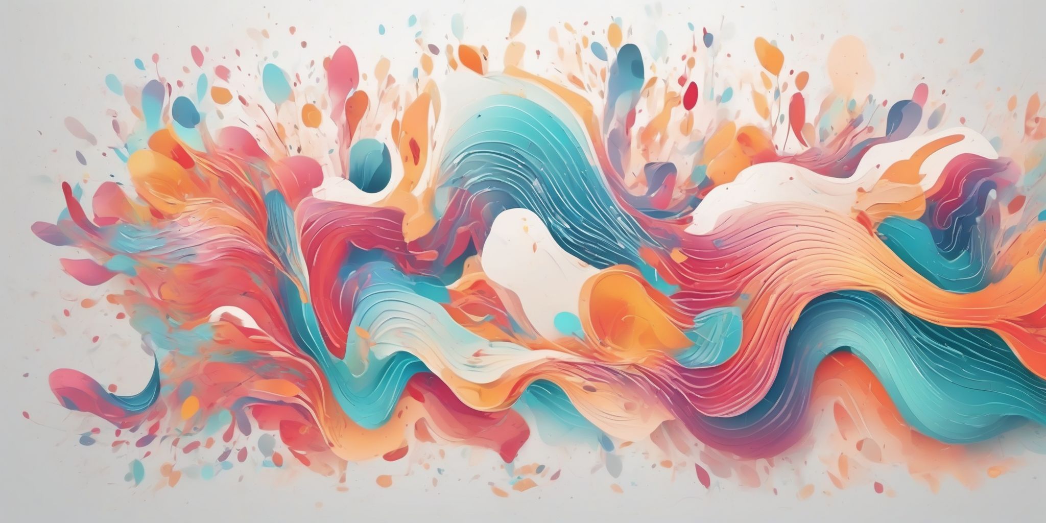 Canvas in illustration style with gradients and white background