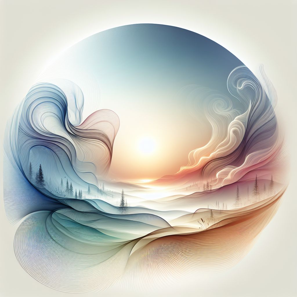 Execution in illustration style with gradients and white background
