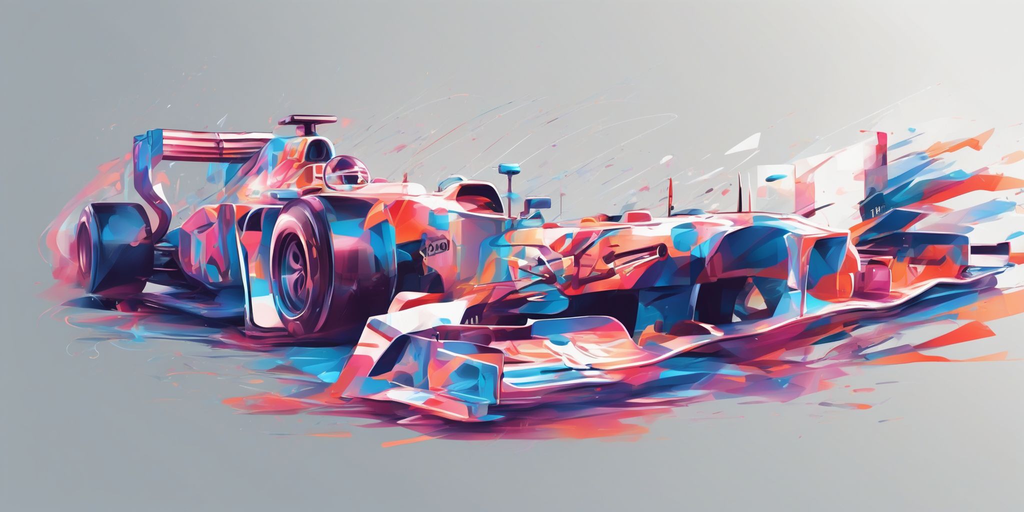 Formula in illustration style with gradients and white background