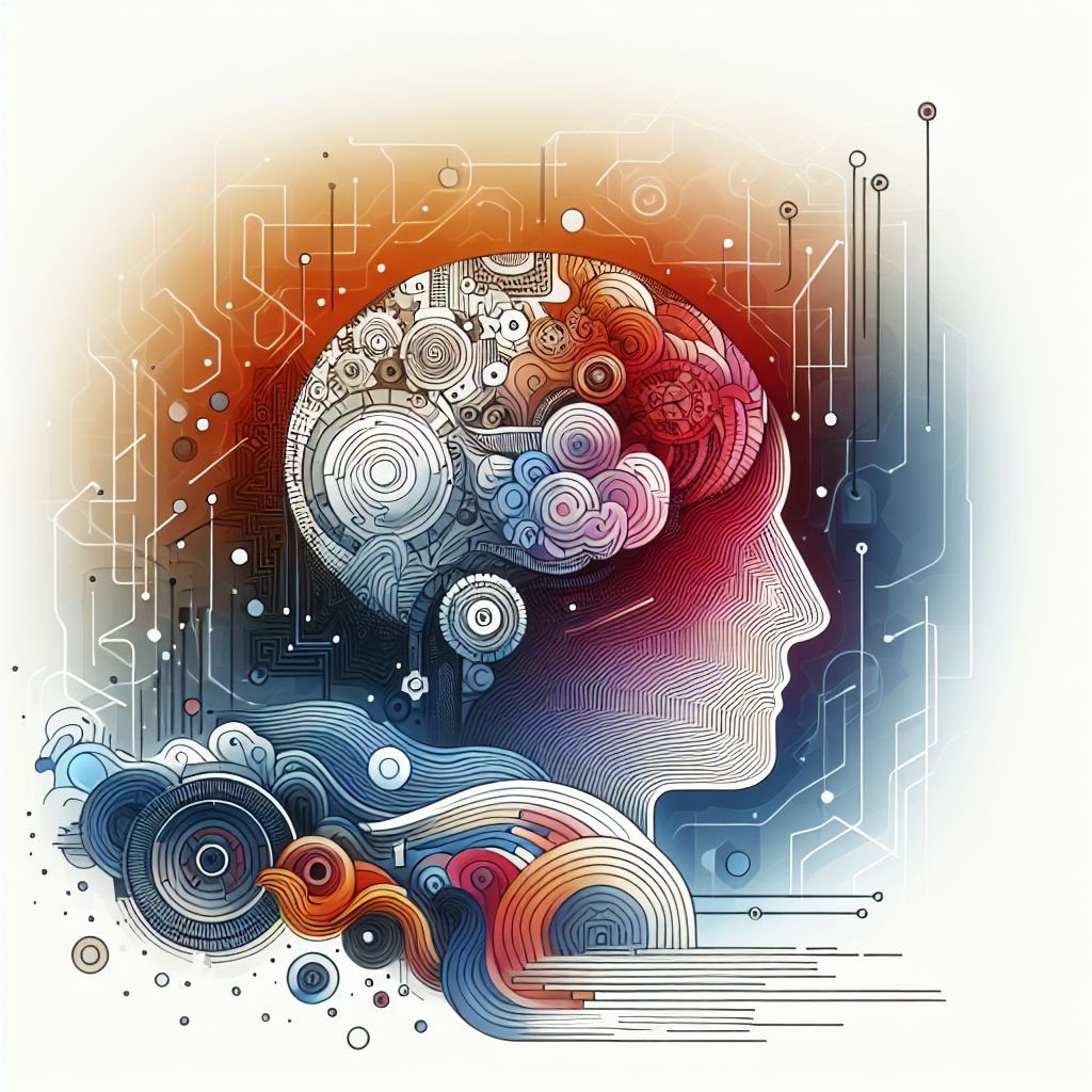 analyze in illustration style with gradients and white background