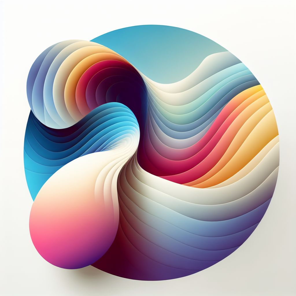Enhancement in illustration style with gradients and white background