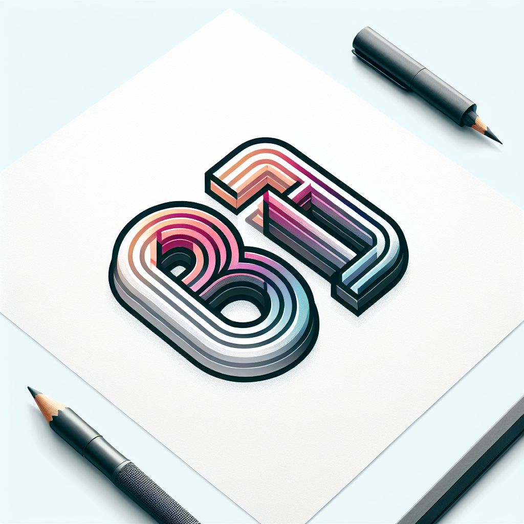 BTB in illustration style with gradients and white background