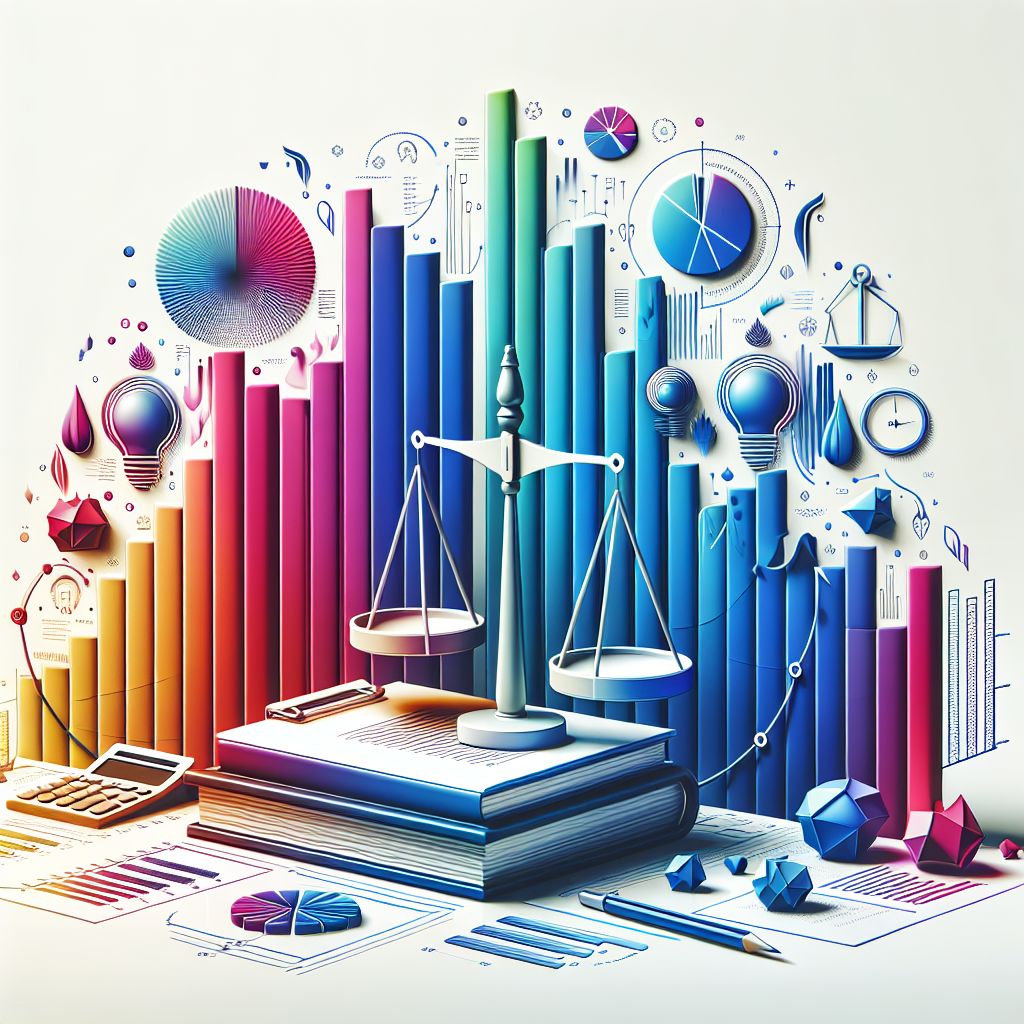assessment in illustration style with gradients and white background