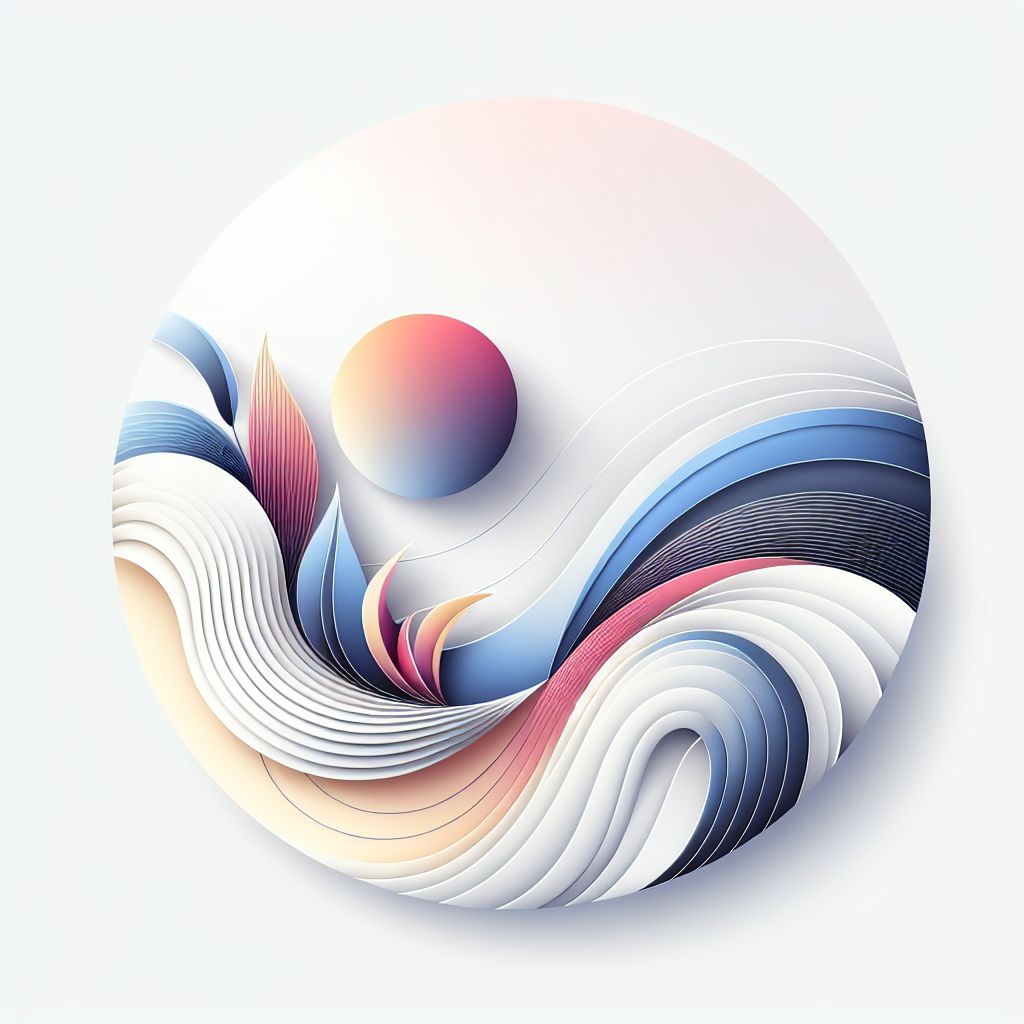 approach in illustration style with gradients and white background