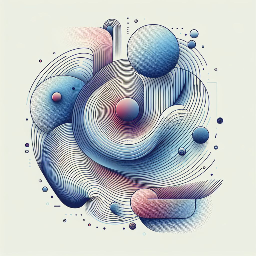 Efficiency in illustration style with gradients and white background