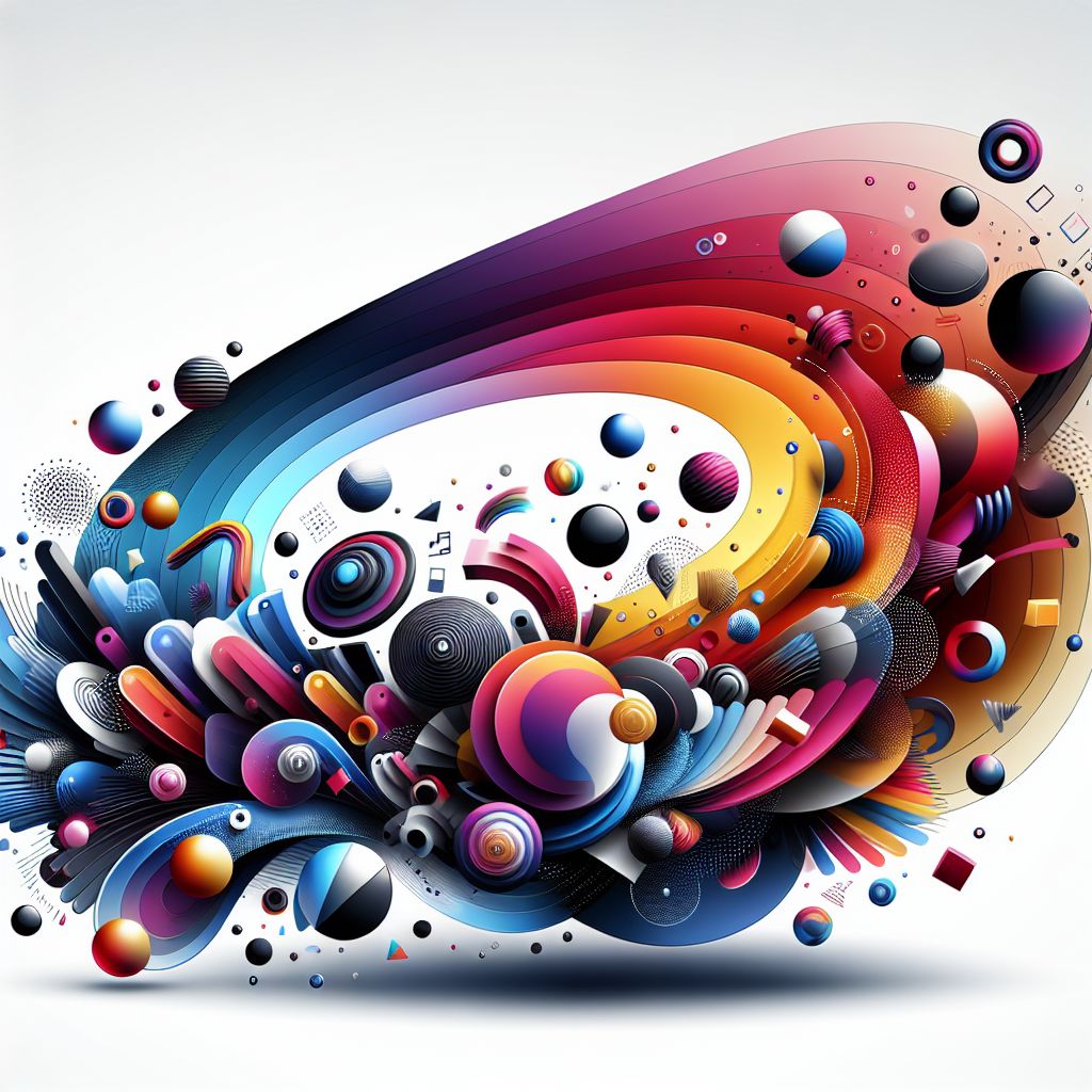 Game-changing breakthroughs in illustration style with gradients and white background