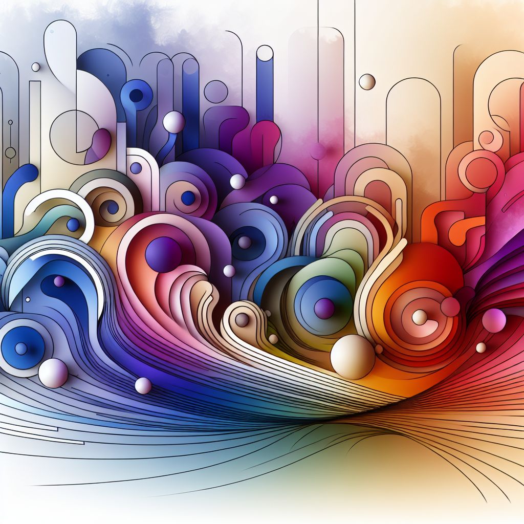 align in illustration style with gradients and white background