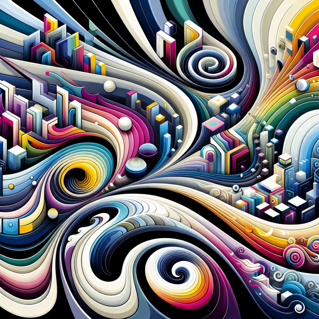 Trends in illustration style with gradients and white background