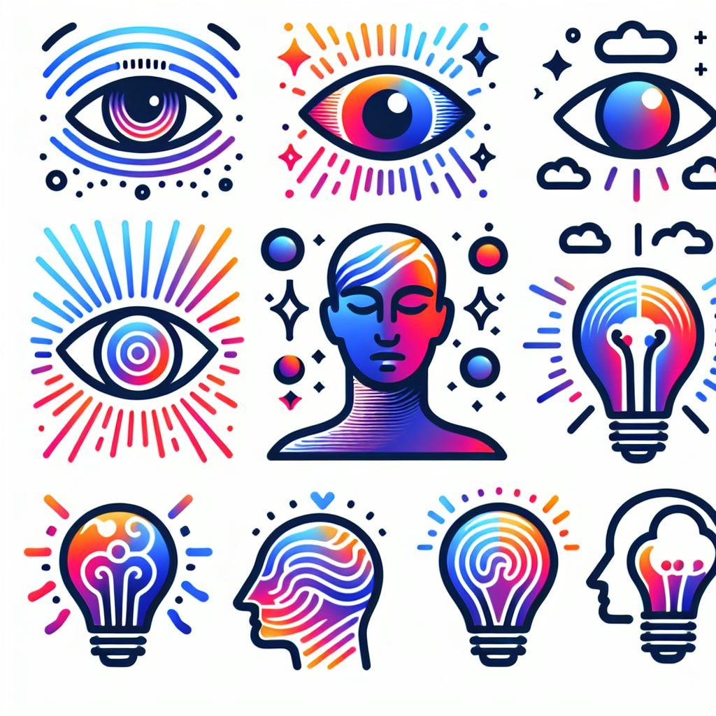 Awareness in illustration style with gradients and white background