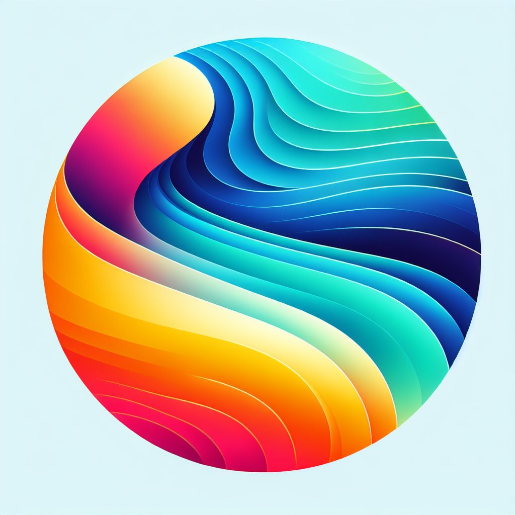 Approach in illustration style with gradients and white background