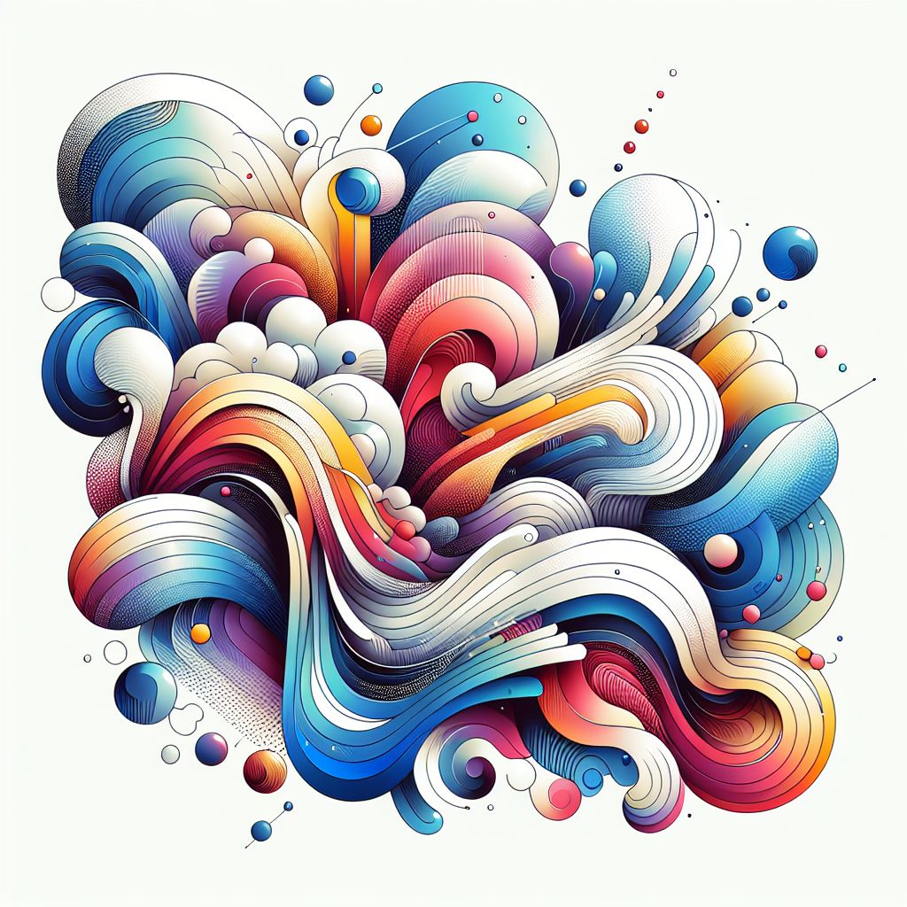 properly in illustration style with gradients and white background