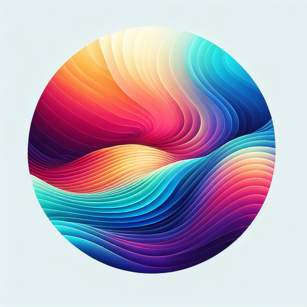 evaluate in illustration style with gradients and white background
