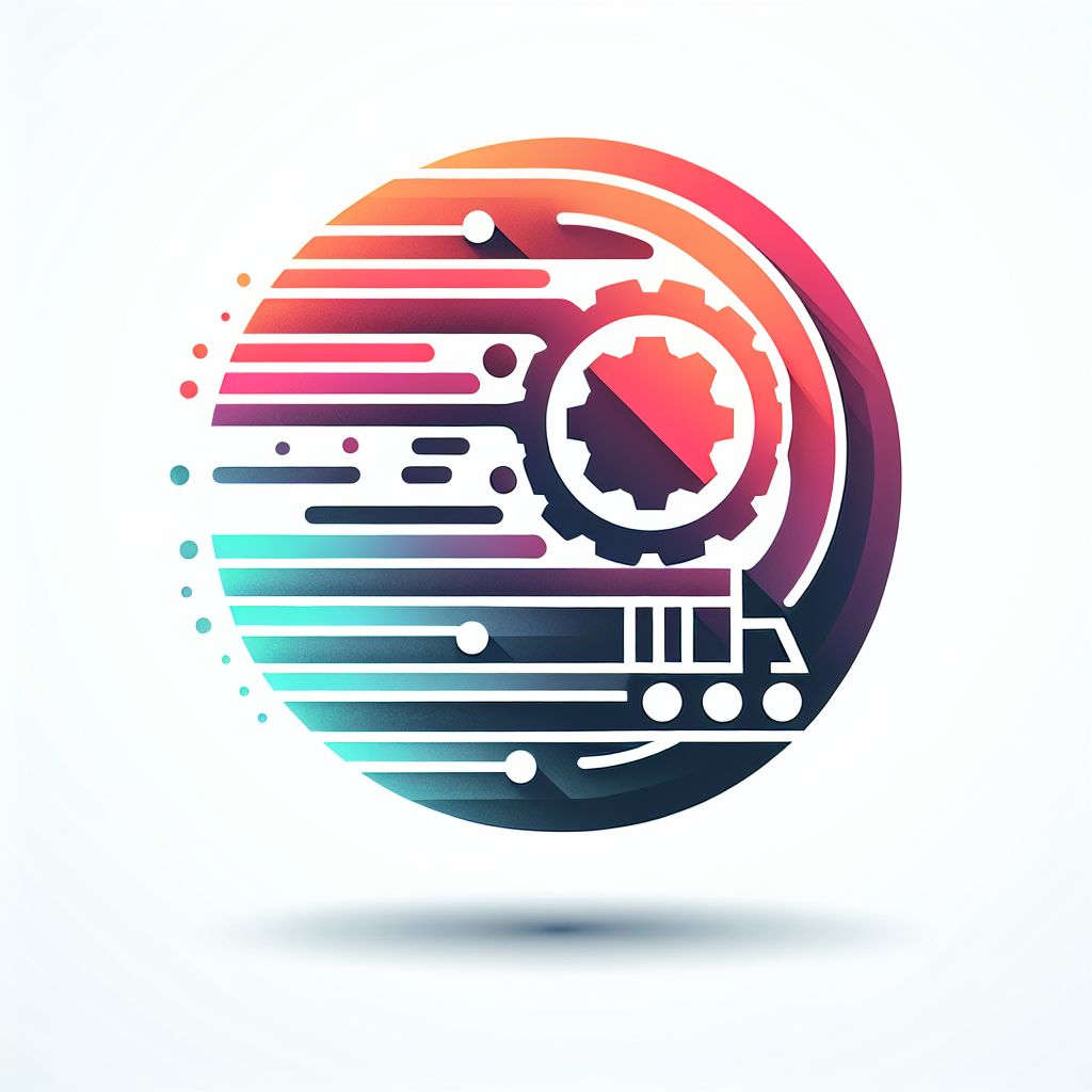 efficiency in illustration style with gradients and white background