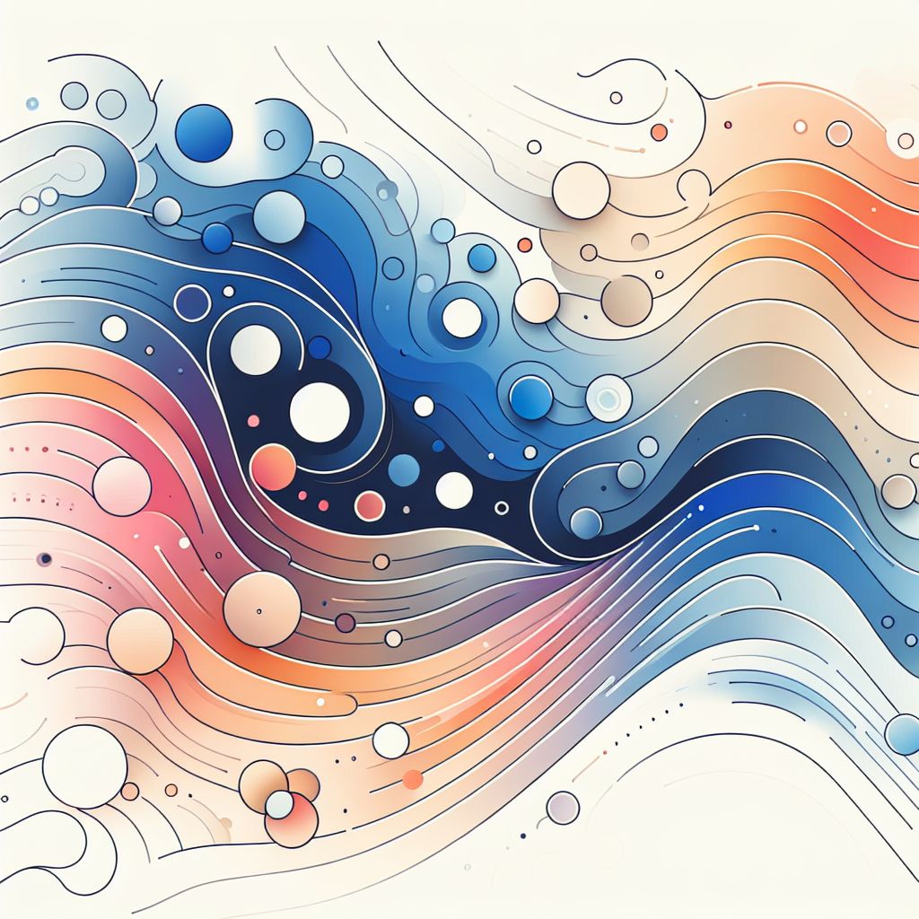 Incremental in illustration style with gradients and white background
