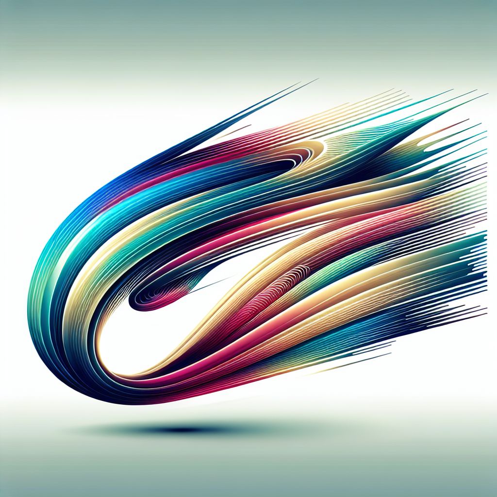 Speed in illustration style with gradients and white background