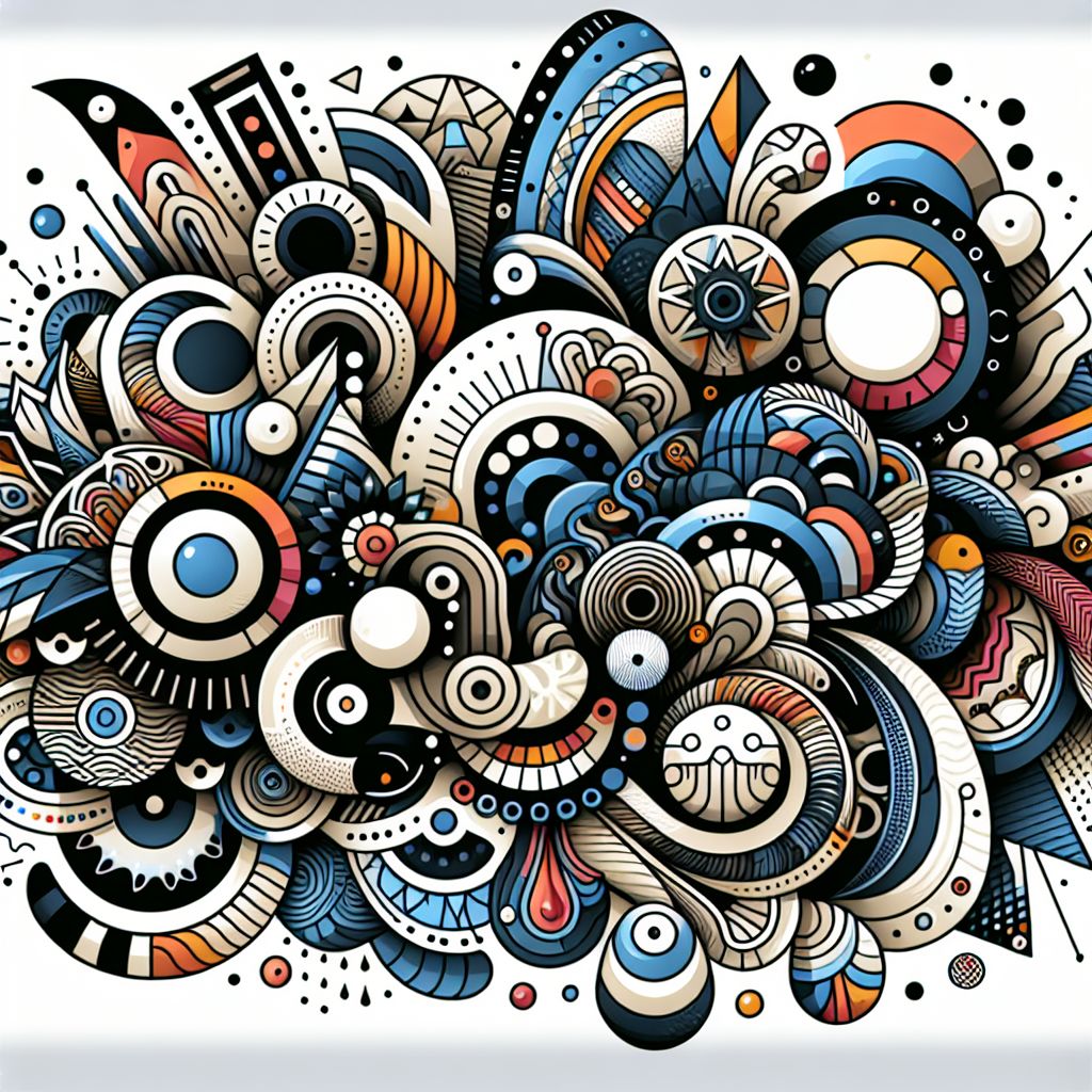 Invention in illustration style with gradients and white background