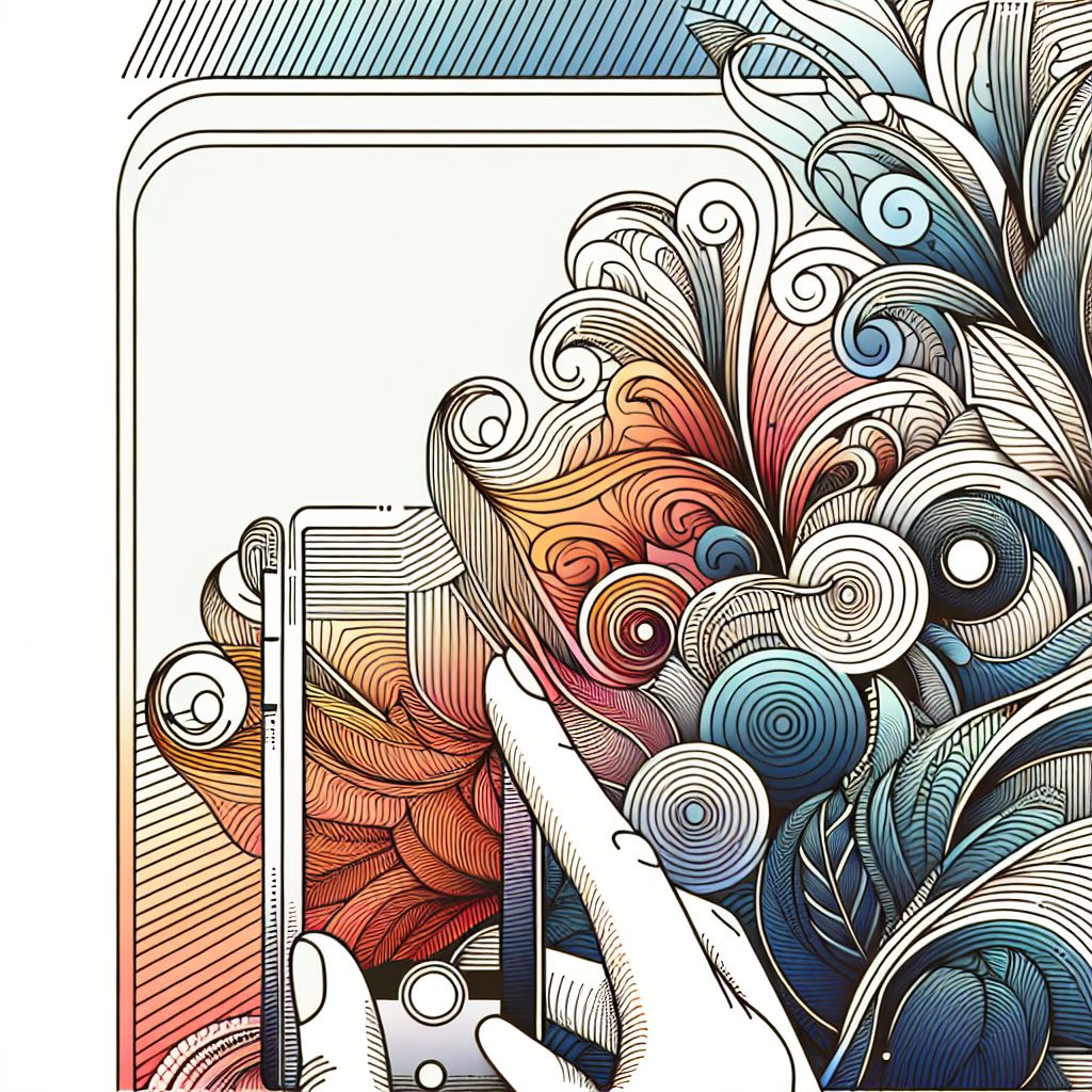 Profiling in illustration style with gradients and white background