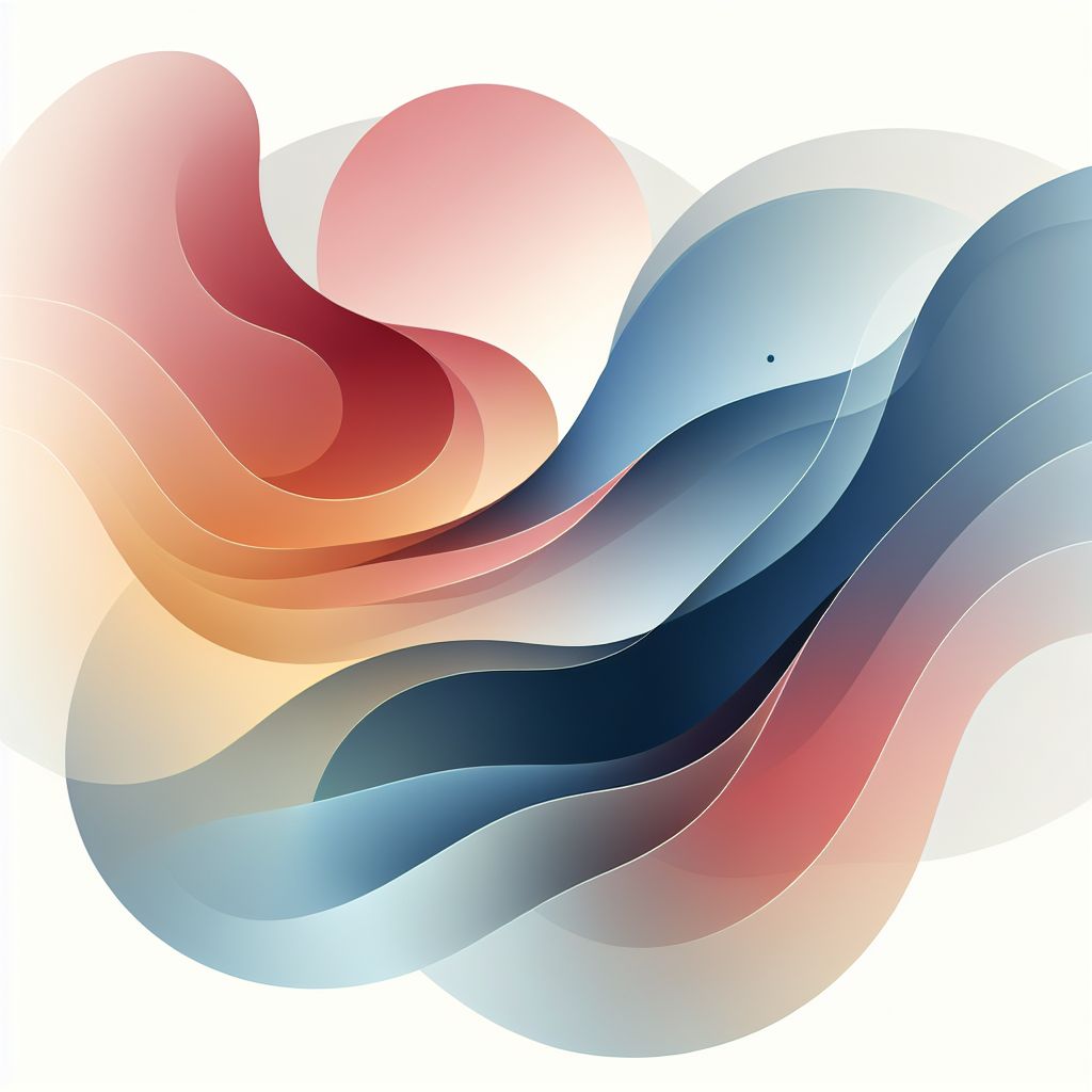 approach in illustration style with gradients and white background