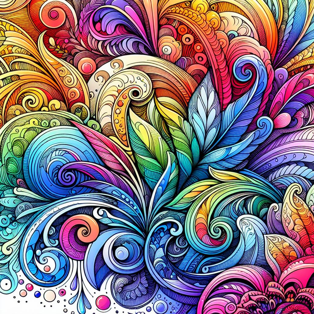 Execution in illustration style with gradients and white background