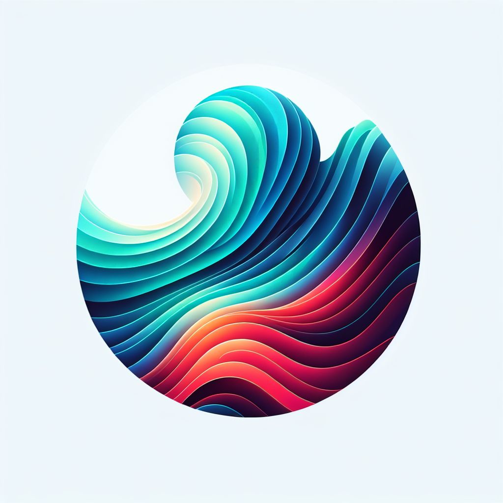 Create in illustration style with gradients and white background