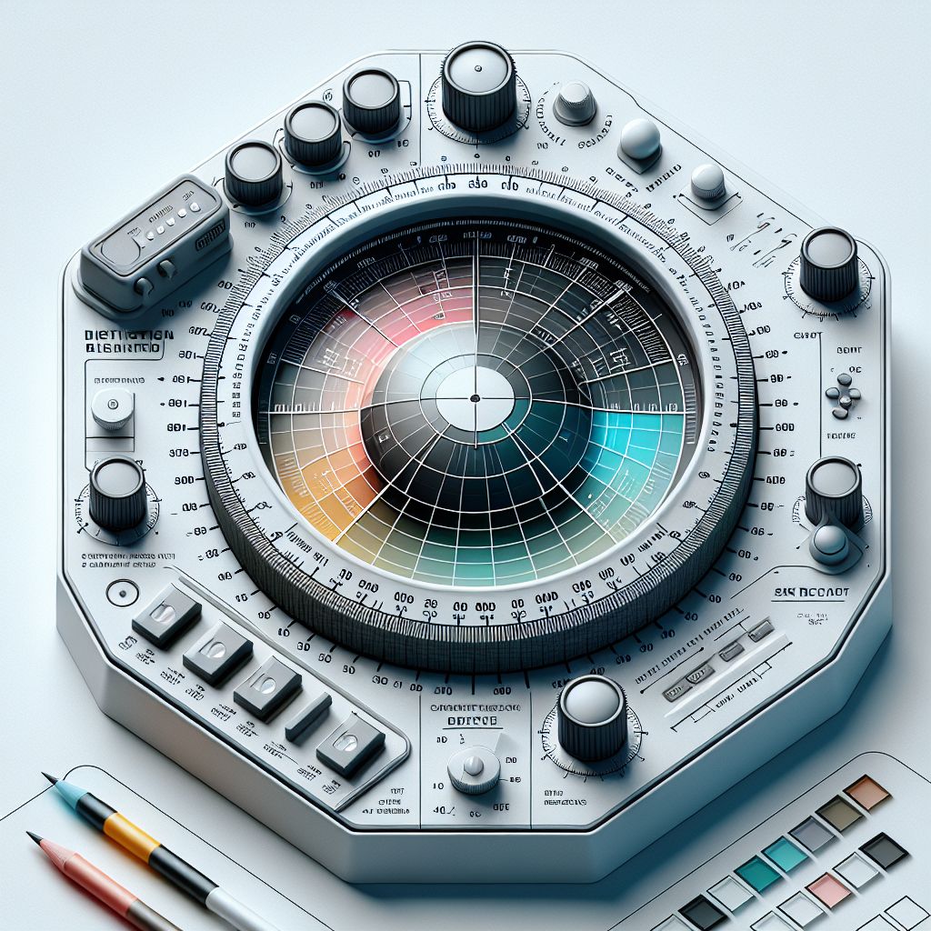 Radar in illustration style with gradients and white background