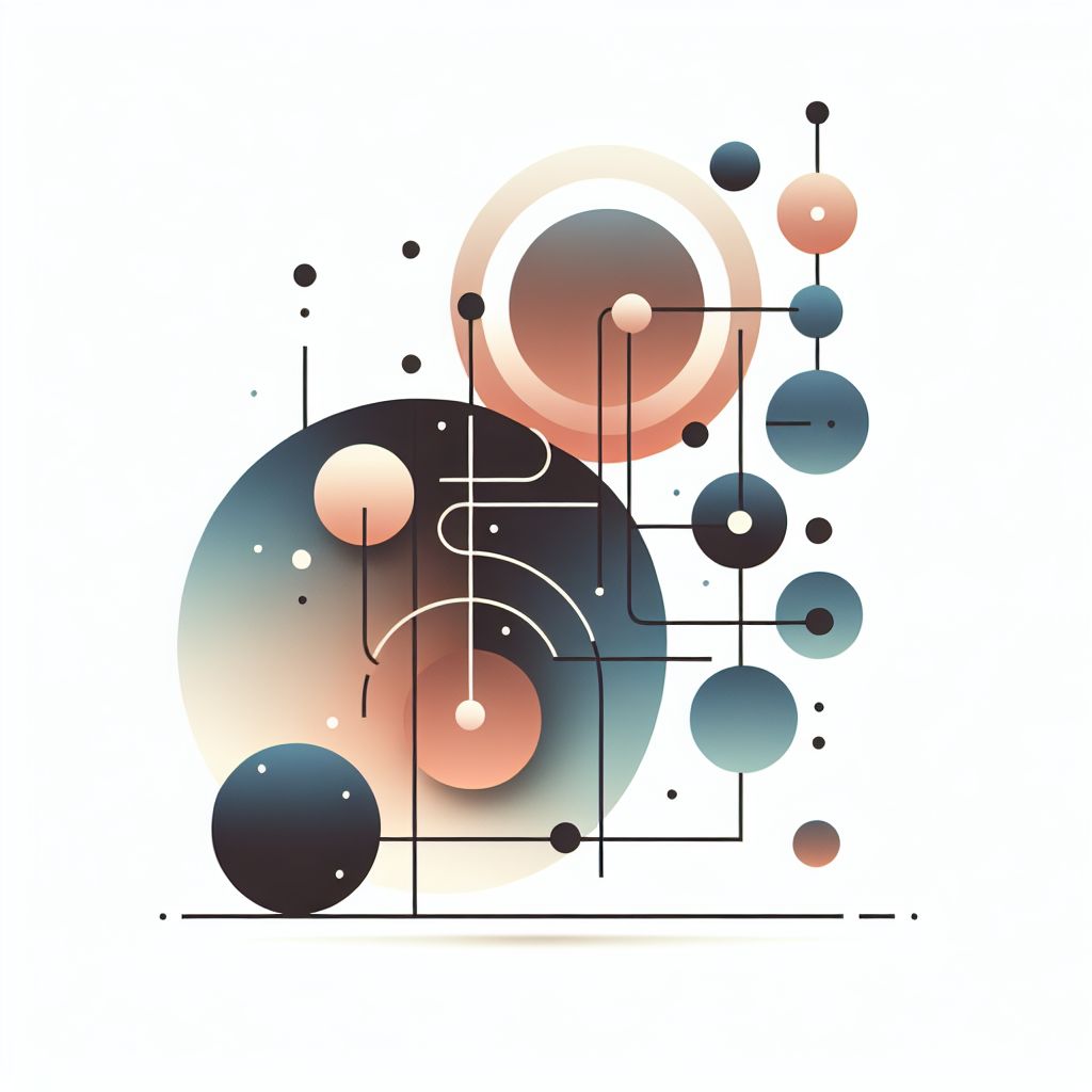 align in illustration style with gradients and white background