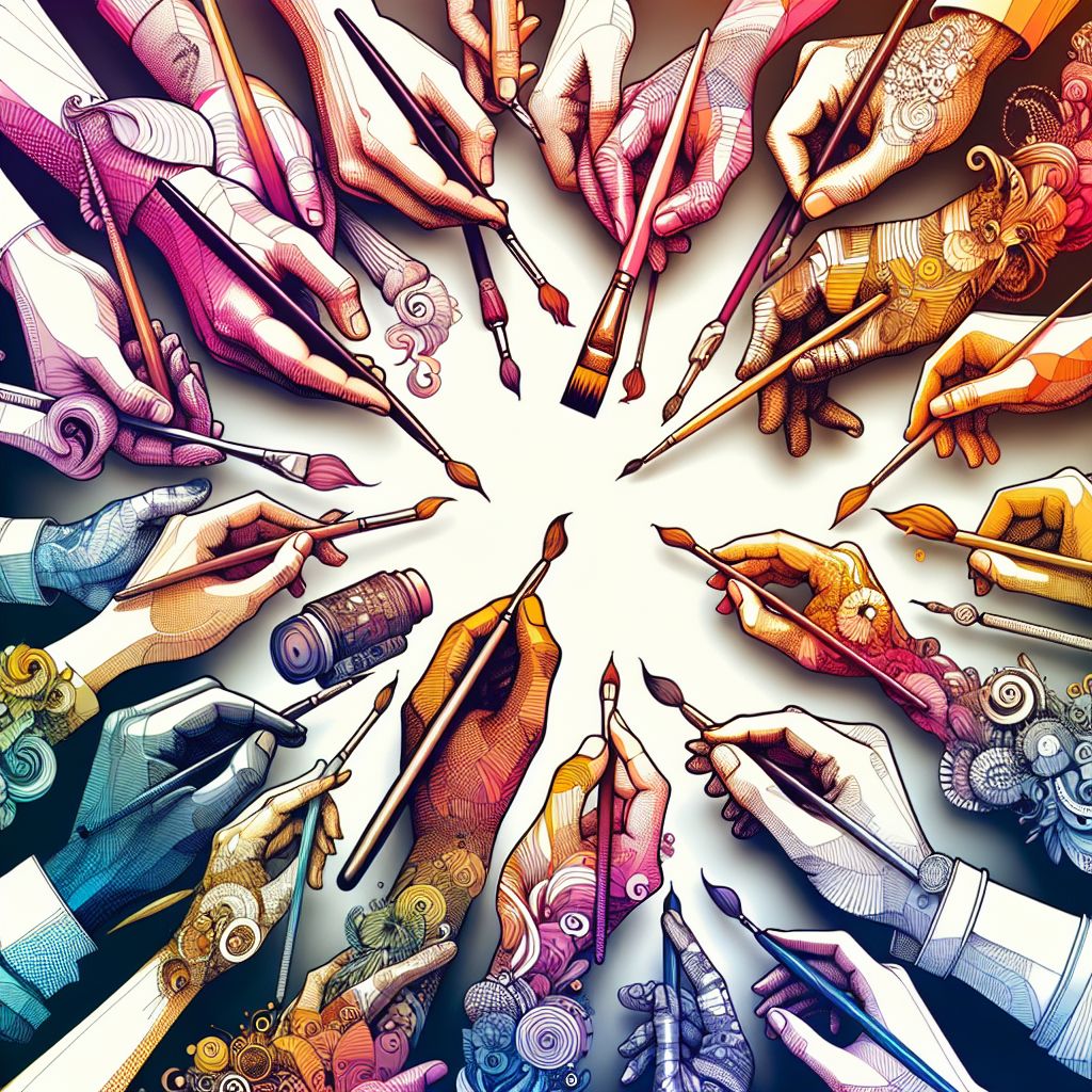 competition in illustration style with gradients and white background