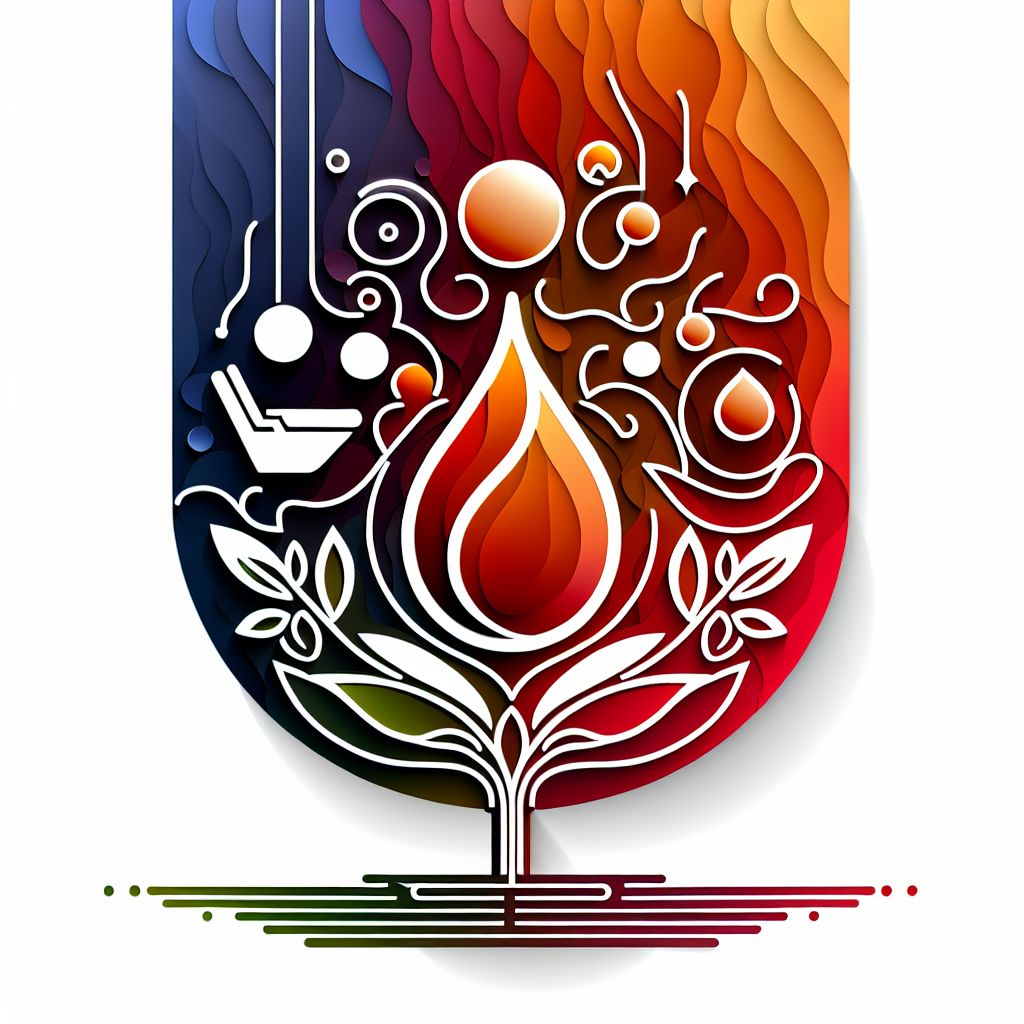 Benefits in illustration style with gradients and white background