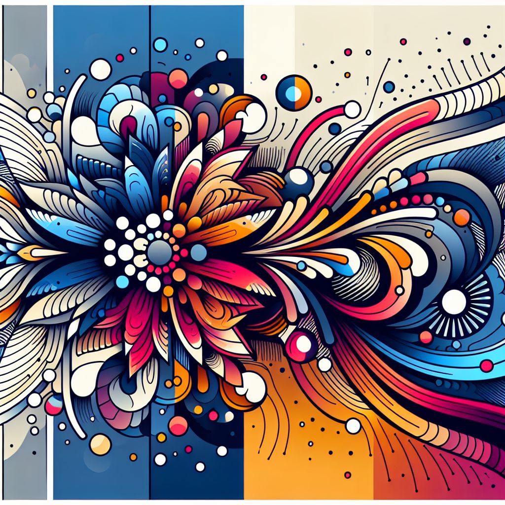 Insights in illustration style with gradients and white background