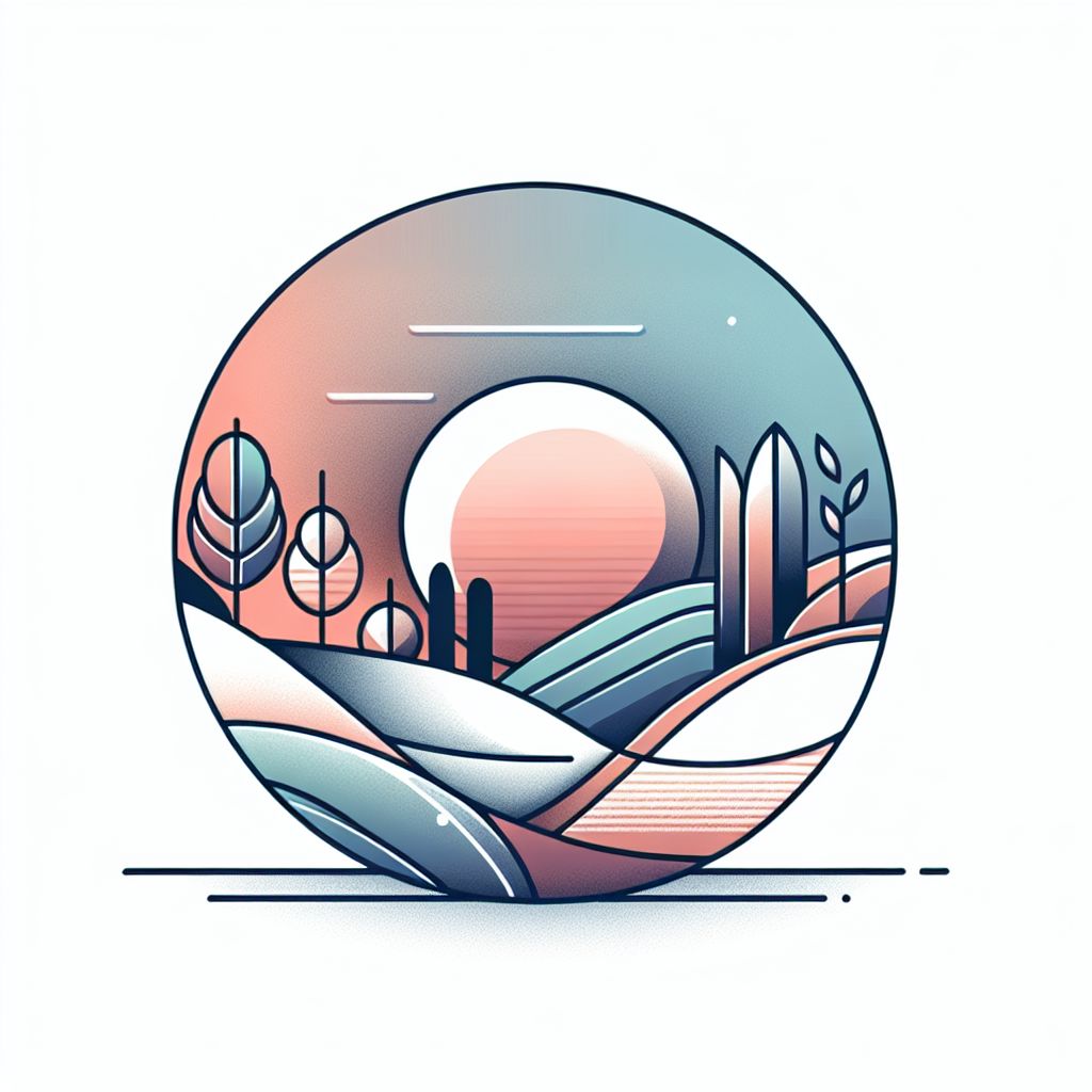 Evaluation in illustration style with gradients and white background