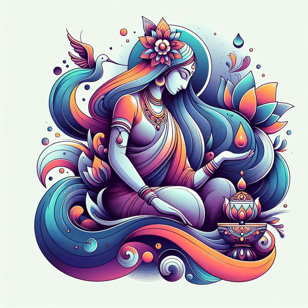 Supply in illustration style with gradients and white background