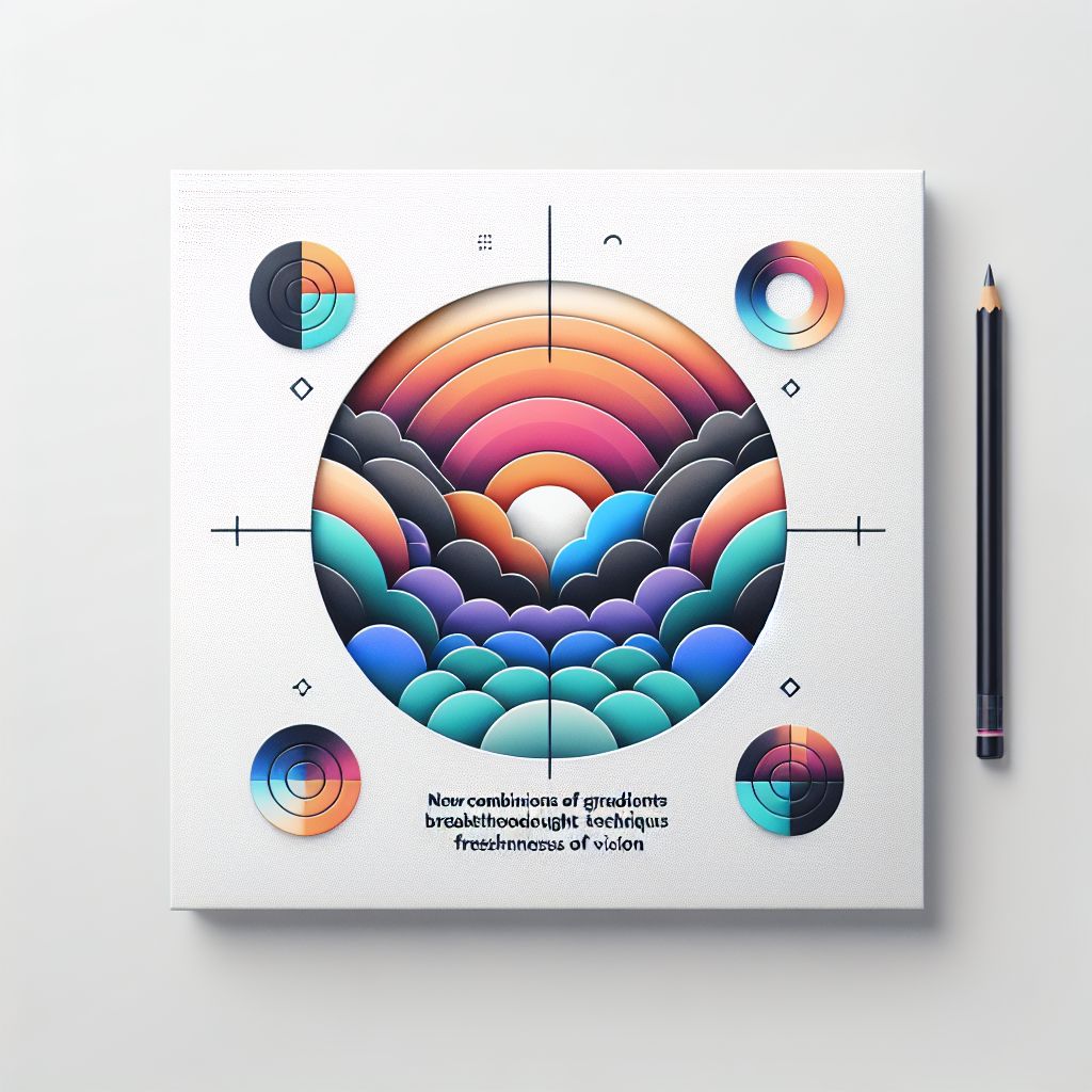 innovation in illustration style with gradients and white background