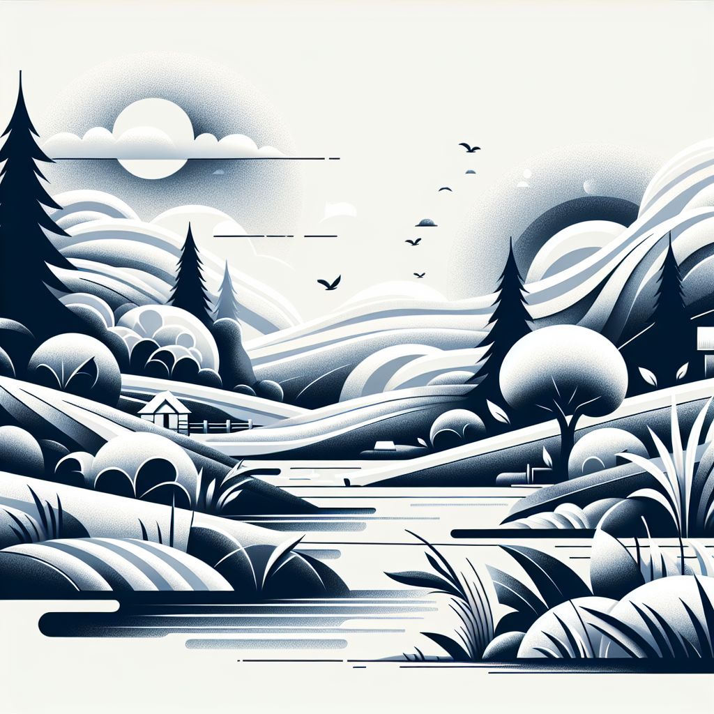 Process in illustration style with gradients and white background