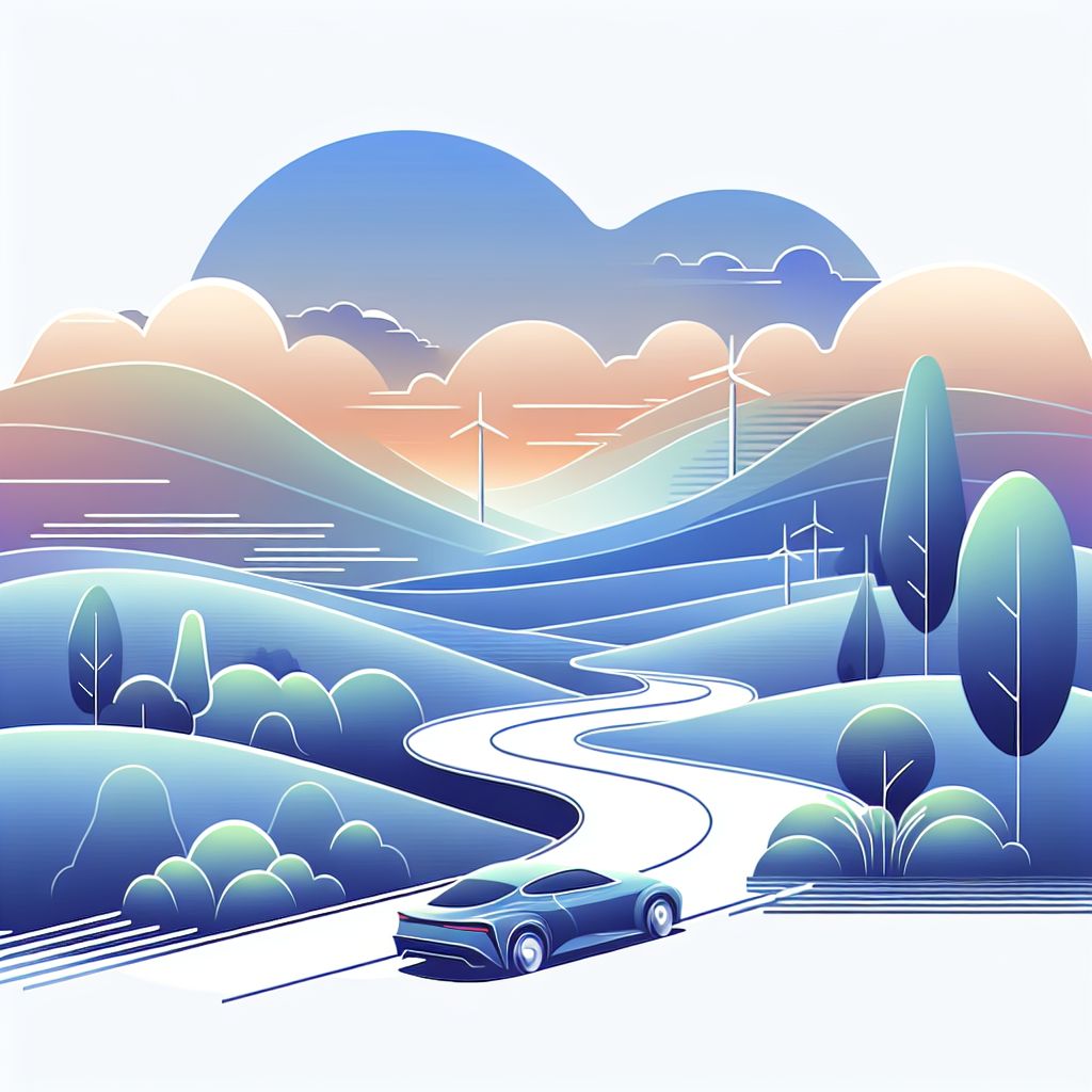 automation in illustration style with gradients and white background