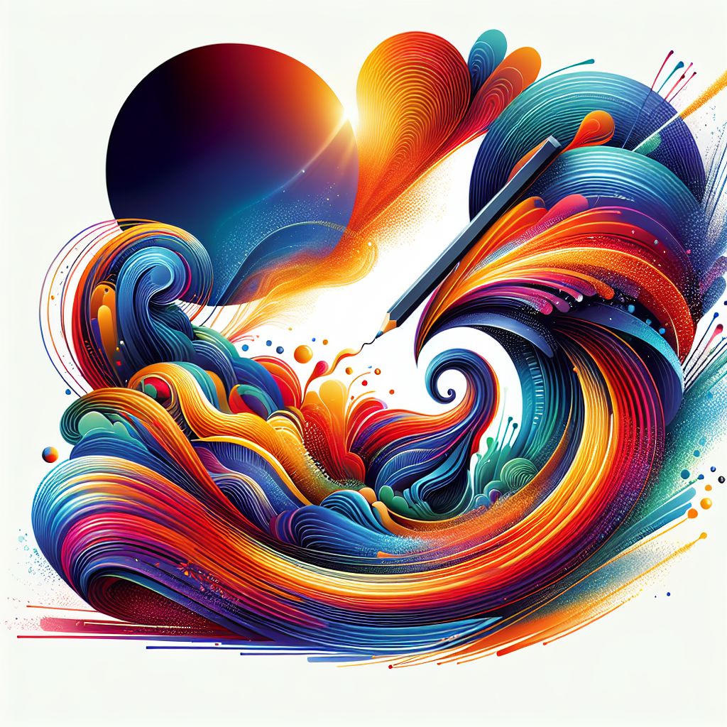 Competitive in illustration style with gradients and white background