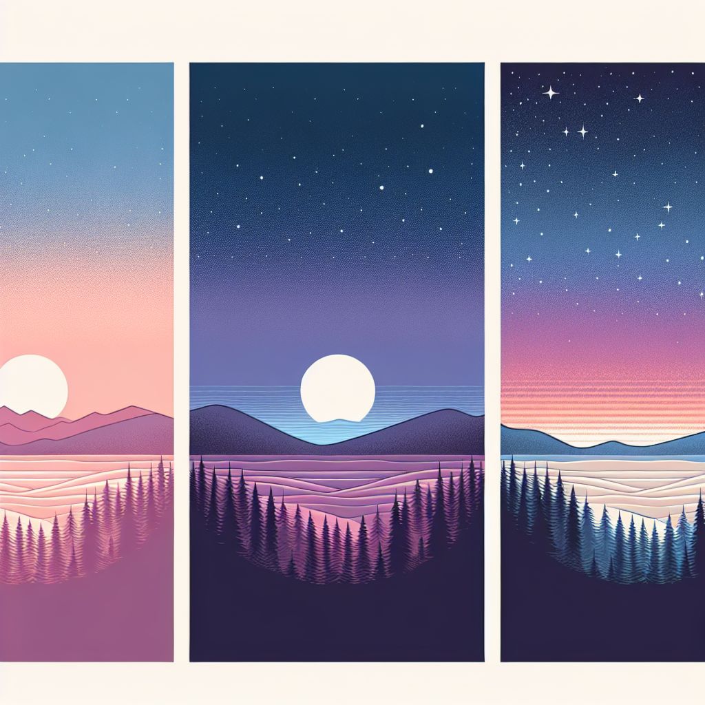 Insights in illustration style with gradients and white background