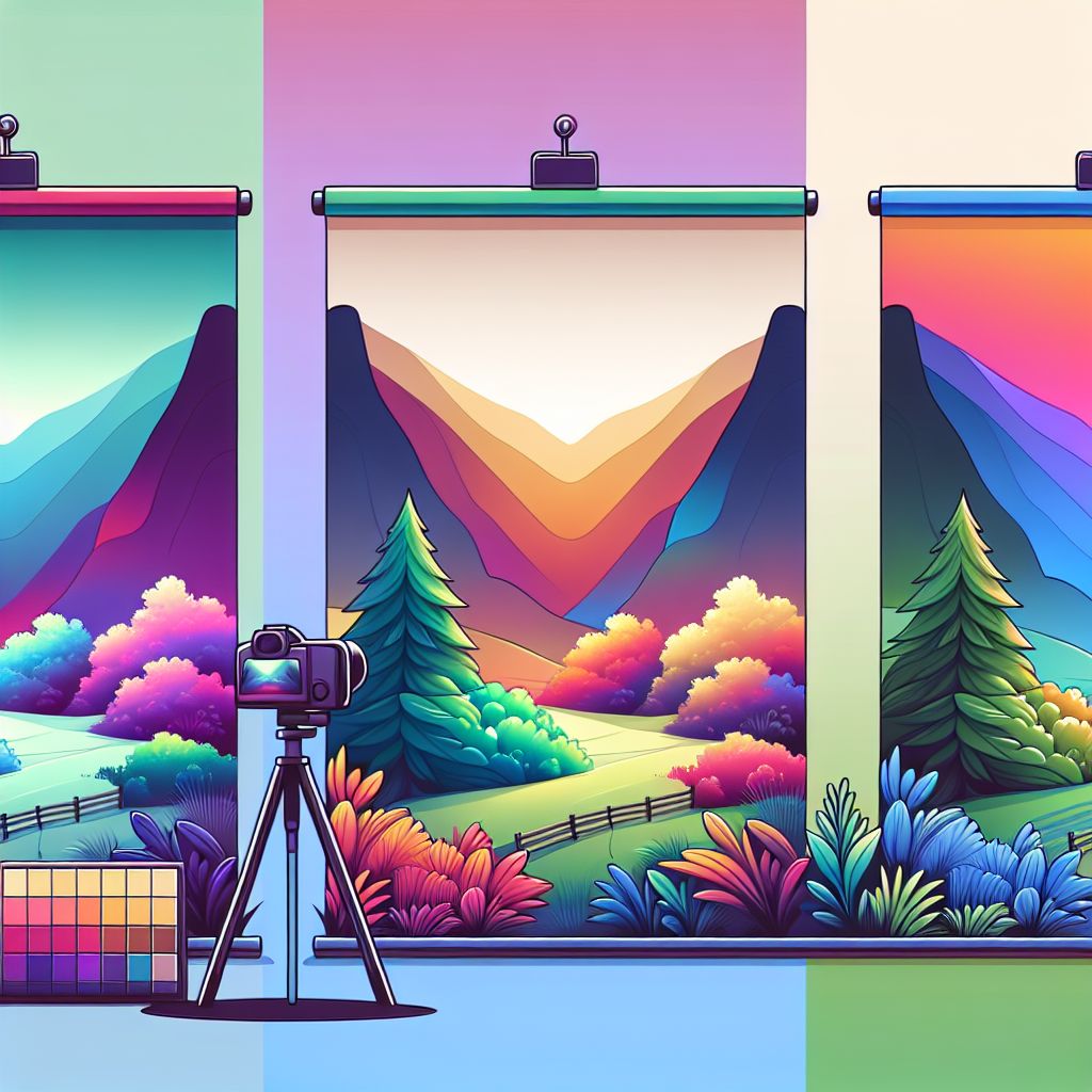 Analysis in illustration style with gradients and white background