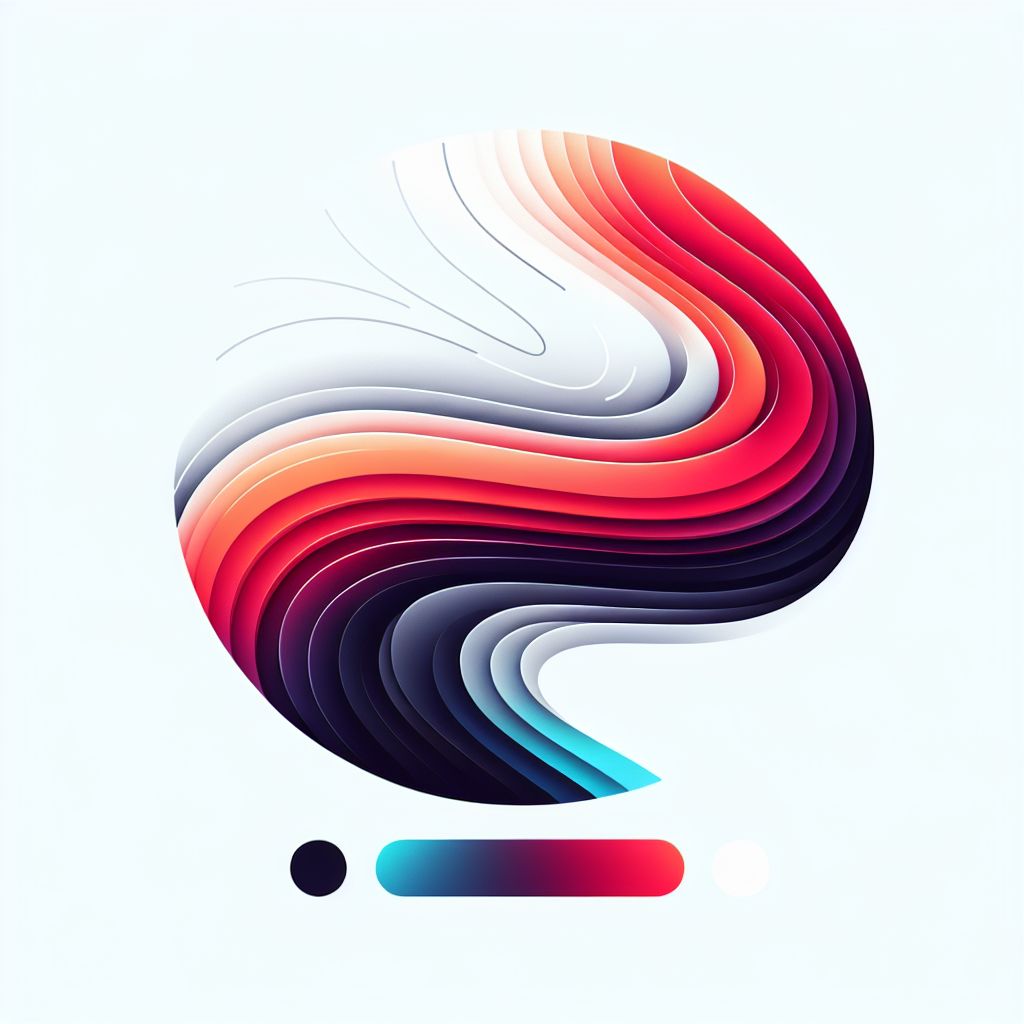 observe in illustration style with gradients and white background