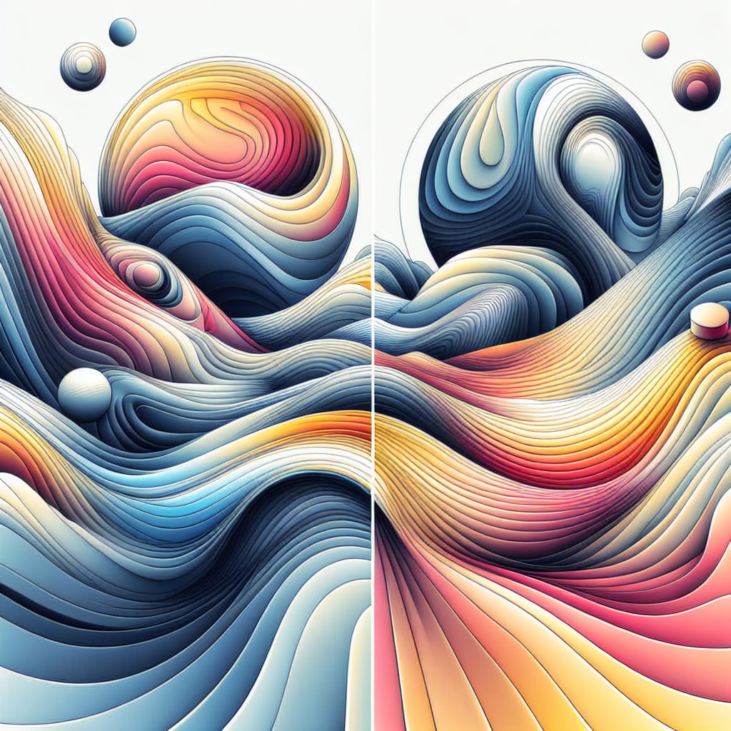 Inquiry in illustration style with gradients and white background