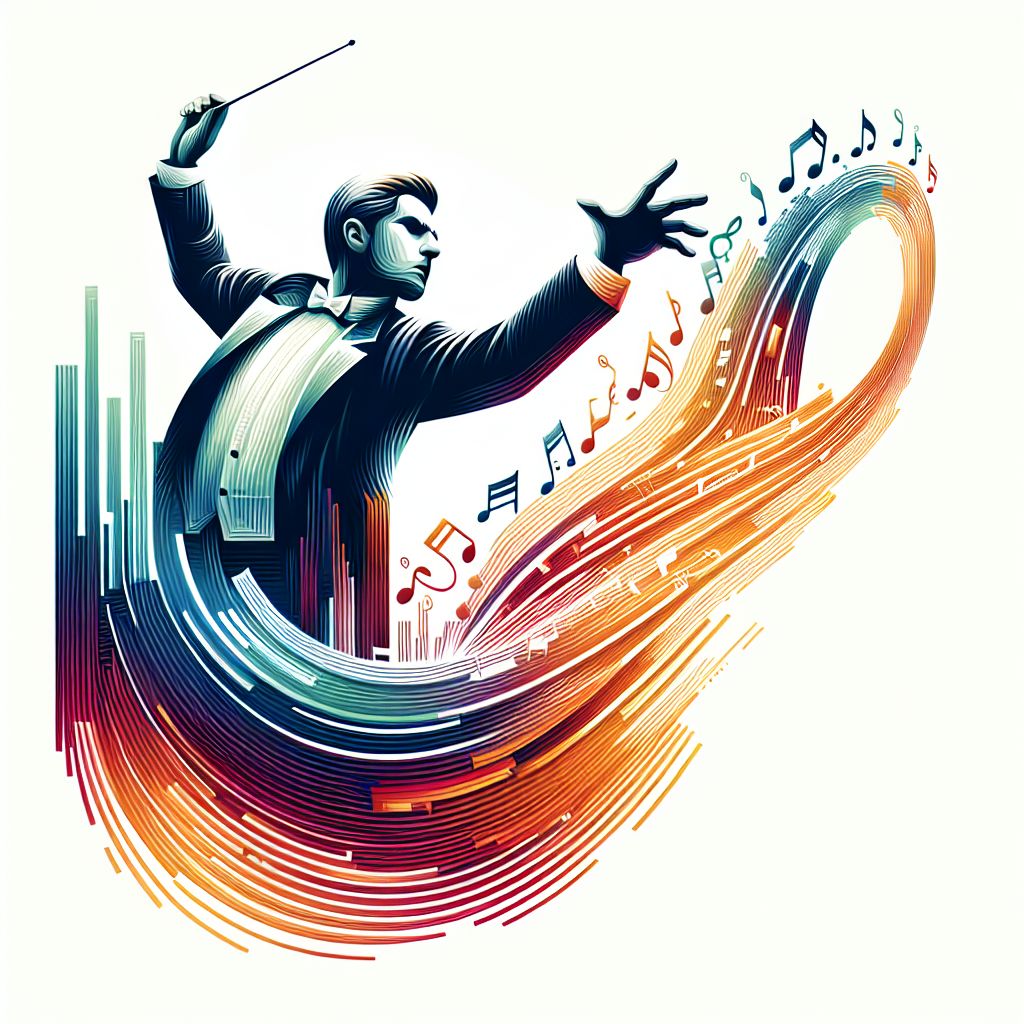 conduct in illustration style with gradients and white background