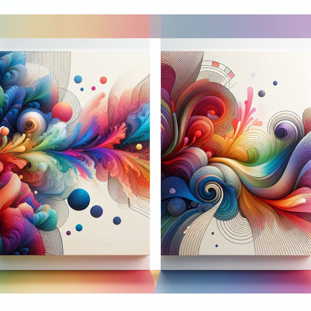 Creativity in illustration style with gradients and white background