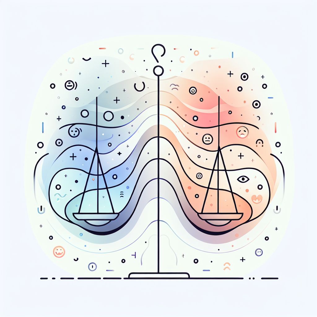 Sentiment Analysis in illustration style with gradients and white background