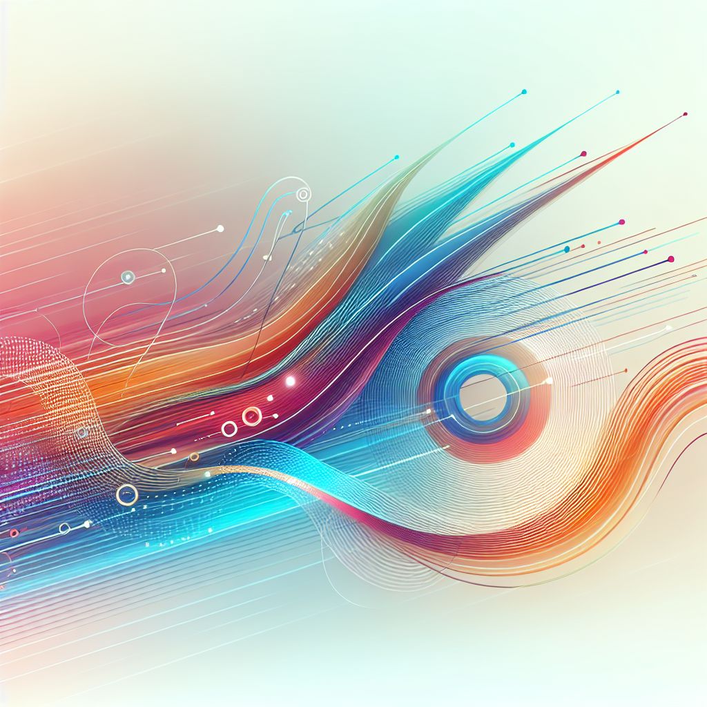 Acceleration in illustration style with gradients and white background