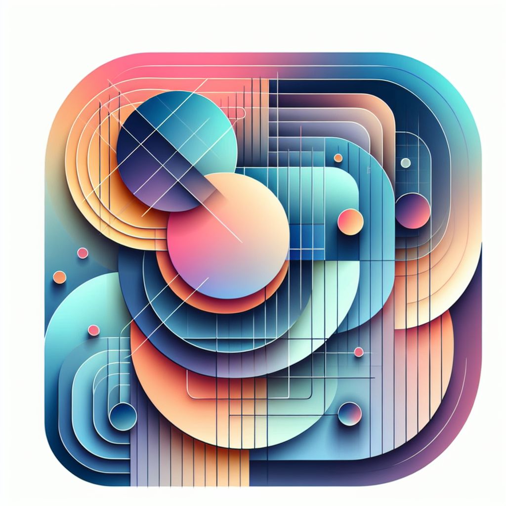 analysis in illustration style with gradients and white background
