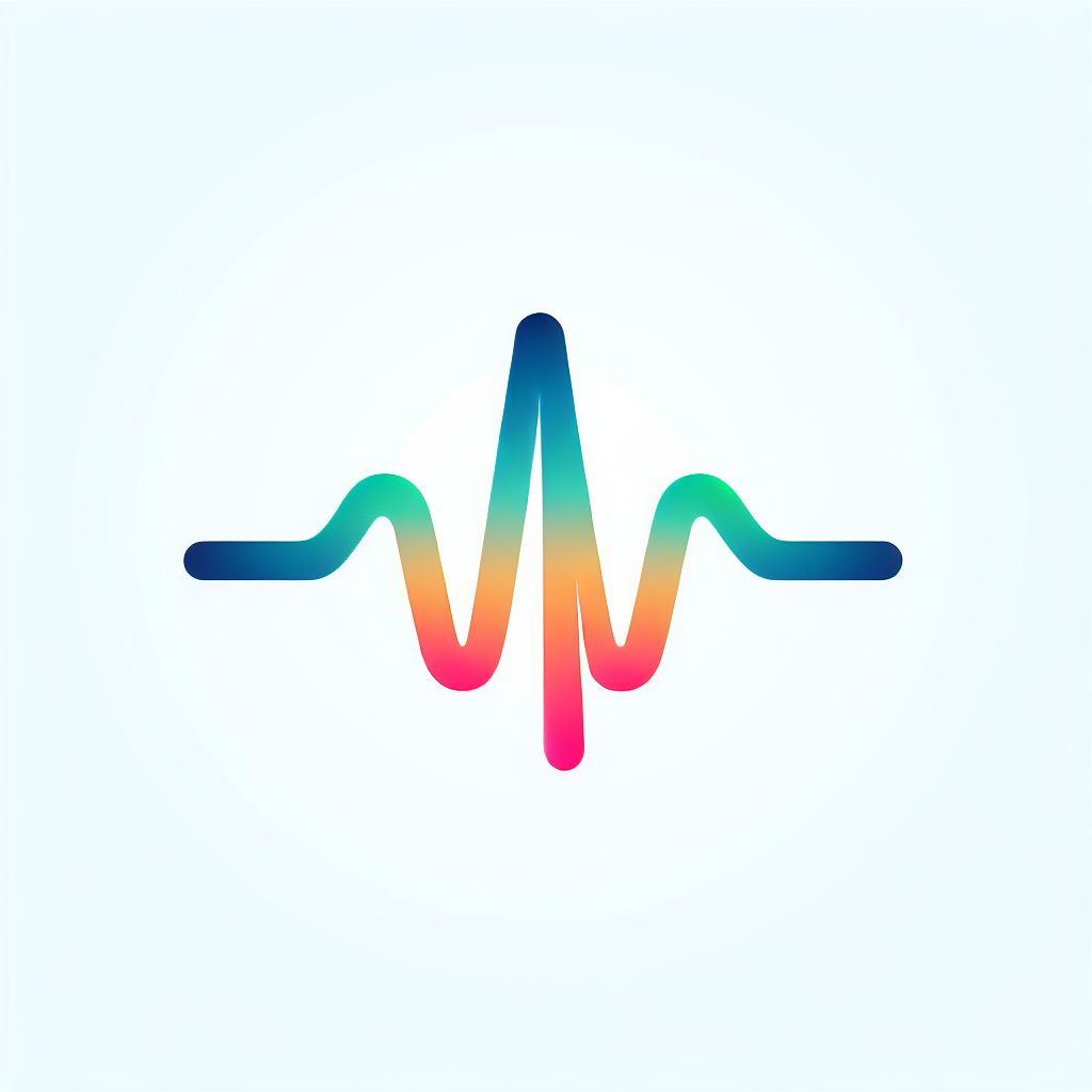 Pulse in illustration style with gradients and white background