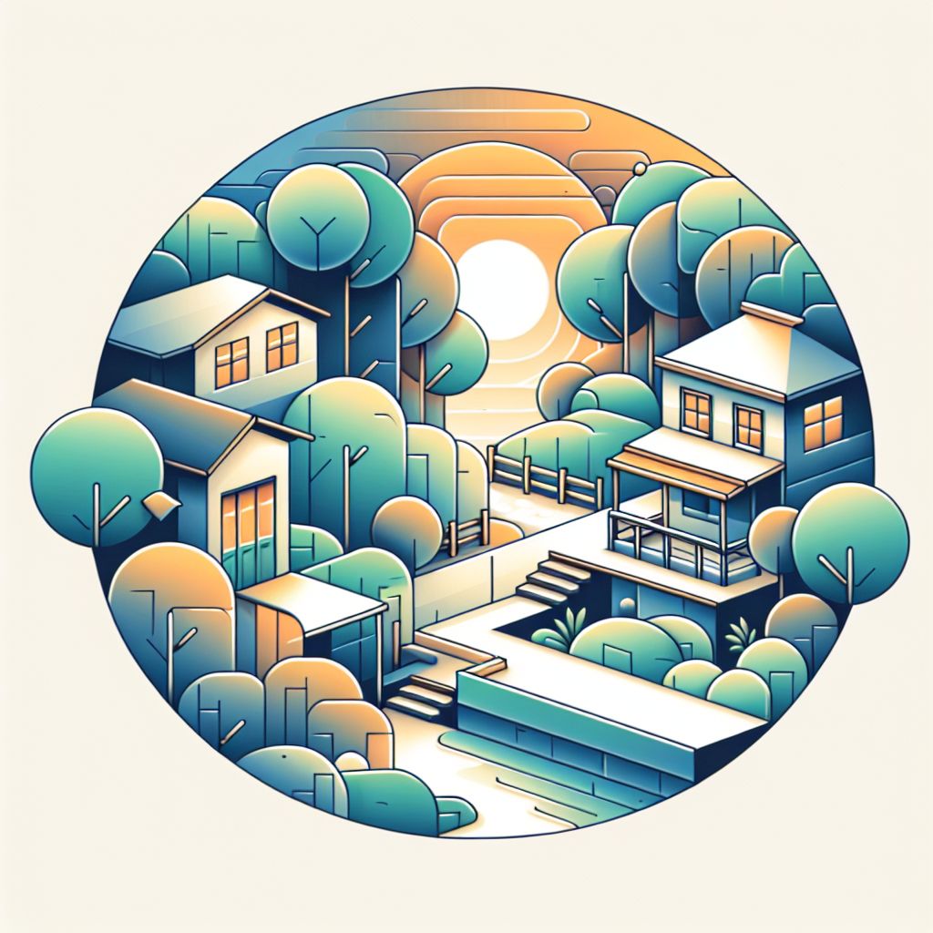 approach in illustration style with gradients and white background