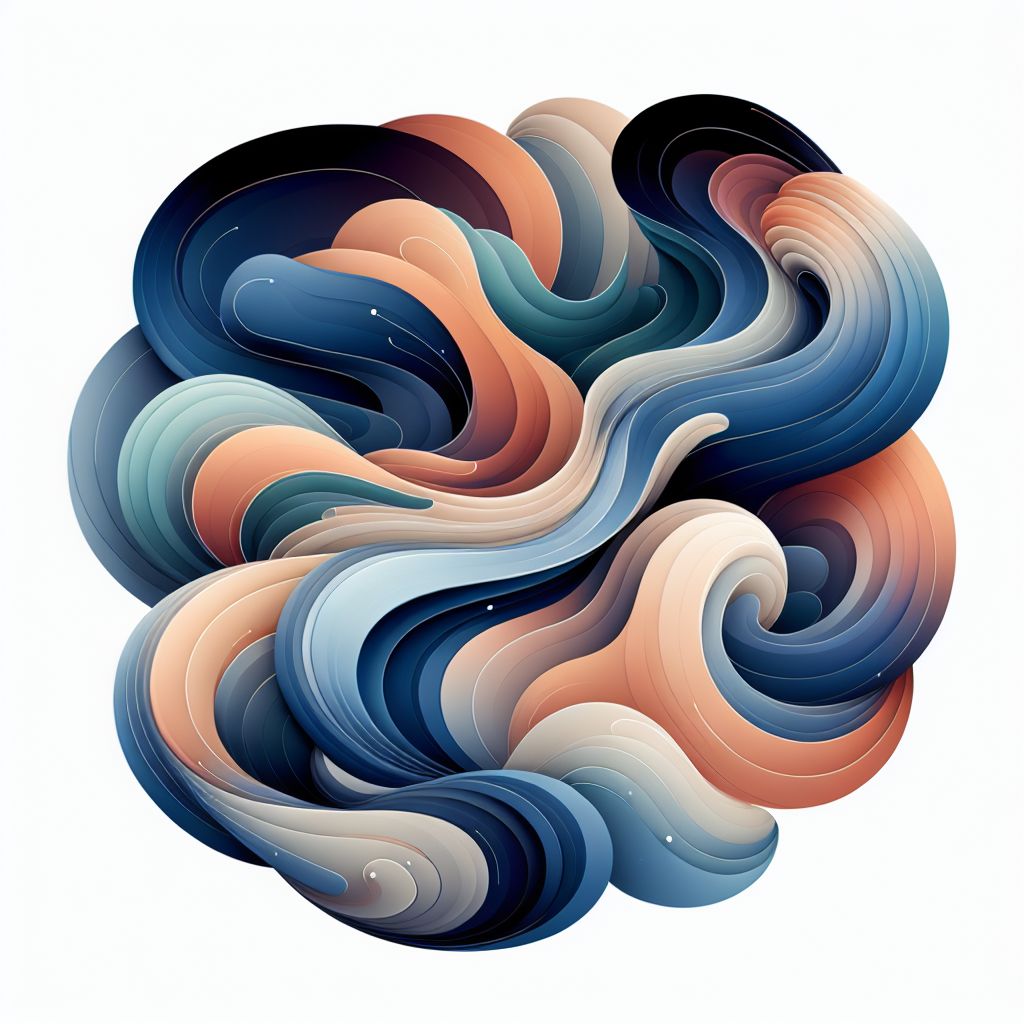 creative in illustration style with gradients and white background